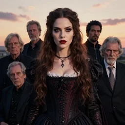 photographic portrait of a stunningly beautiful renaissance goth female in soft dreamy light at sunset, contemporary fashion shoot, by edward robert hughes, annie leibovitz and steve mccurry, david lazar, jimmy nelsson, breathtaking, 8 k resolution, extremely detailed, beautiful, establishing shot, artistic, hyperrealistic, beautiful face, octane render