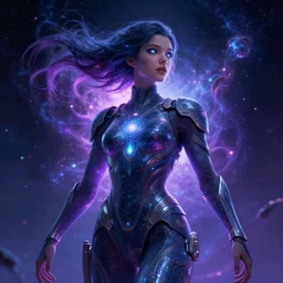epic professional digital art of  cosmic girl , best on artstation, cgsociety, wlop, cosmic, epic, stunning, gorgeous, much detail, much wow, masterpiece