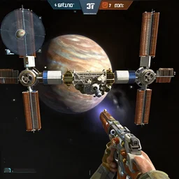 counter strike global offensive in-game screenshot, Saturn space station map, 4K HD