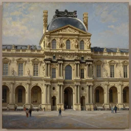 Minecraft baroque painting, oil painting, Louvre art, professional painting