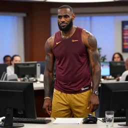 Lebron James in the tv show office