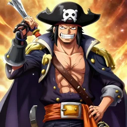Pirate King IshowSpeed, anime art, One Piece high detail, high quality,
