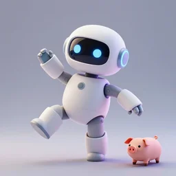 product photo of a futuristic offended cute robot pet, asymmetric flowing dancing pose minimalistic cute, by artgerm and greg rutkowski and marc newson and zaha hadid, alphonse mucha, samsung apple webcam, matte glossy materials, neon, otter puppy pig. three quarter view, volumetric light, detailed, octane render, midsommar