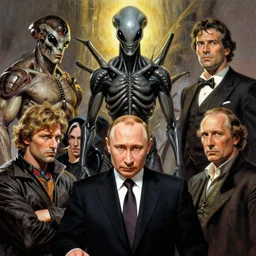 the thing putin john carpenter by stanley artgerm lau, wlop, the thing alien assimilation, metamorphose, rossdraws, frank frazetta, andrei riabovitchev, marc simonetti