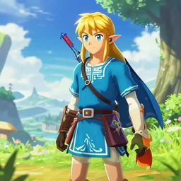 Link from Zelda in the universe of Boku no hero