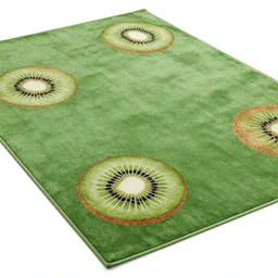 5 0 mm photorealistic sharp octane render of green persian rug texture with huge kiwi fruits ornaments, ultra detailed, baroque, top view, symmetrical, beautiful, square, trending on artstation, unreal render, 4 k, light and shadows