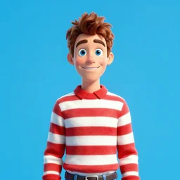 portrait of Waldo from Where's Waldo, advanced digital art, HD, 8k