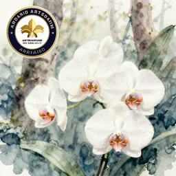orchid forest, high quality watercolors, award winning, trending on artstation