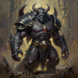 dark beast ganon oil painting