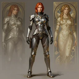 portrait of a full body of young beautiful female futuristic imperial guard, d & d, fantasy, arcane, flat lighting, intricate, muscular, highly detailed, digital painting, artstation, concept art, smooth, sharp focus, illustration, art by simon bisley and greg rutkowski and alphonse mucha, natural tpose