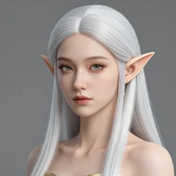 a beautiful and highly detailed digital portrait of a dignified elf with long blue windswept hair in a rose gold breastplate by artgerm, nina tryggvadottir, and lu ji, centered, artsation contest winner, cgsociety, fantasy art, cryengine, concept art, photorealism, daz 3 d, sketchfab, zbrush, vray
