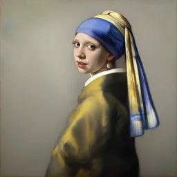 gal gadot painted by jan vermeer, aristocratic pose, oil painting