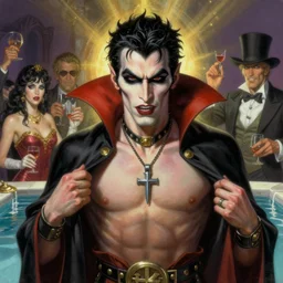 very detailed vampire the masquerade pool party by richard corben airbrush