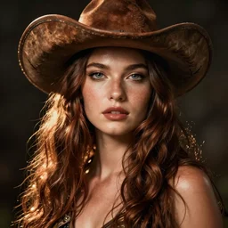 portrait of a redneck goddess detailed, cinematic photo, artstation,