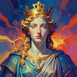 prompt! dream symmetry!! stunning portrait of greek ancient myth!! by victo ngai, kilian eng vibrant colours, dynamic lighting, digital art, winning award masterpiece, fantastically beautiful, illustration, aesthetically inspired by beksinski and dan mumford, trending on artstation, art by greg rutkowski, 8 k