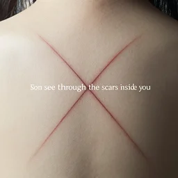 i can see through the scars inside you