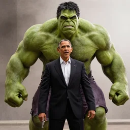 barack obama as a hulk, still from the final scene of the movie