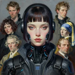 portrait max mad cyberpunk, a cyberpunk girl design, painting by gaston bussiere, katsuya terada, nc wyeth, greg rutkowski, craig mullins, vermeer, frank frazetta, tom of finland, trending on artstation, jeffery catherine jones