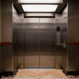 The Elevator scene from The Shining but with beans