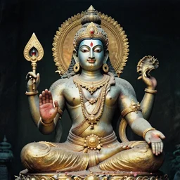 mystical hindu god of WSB, GME and AMC, film photo, grainy, high detail, high resolution