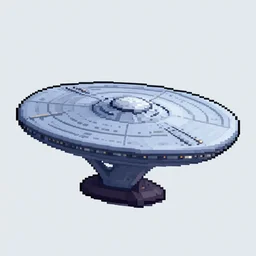 picture of Starship enterprise, pixel art, 2d art, hyper realistic, 4k, octane