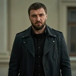 Ramzan Kadyrov as The American Psycho, cinematic still
