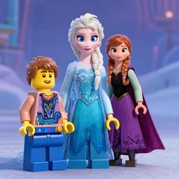 still from lego frozen movie