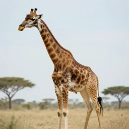 A photo of a Giraffe Astronaut
