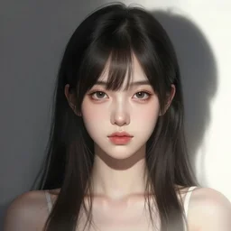 character concept art of a goddess of light and shadow | | realistic anime, cute - fine - face, pretty face, realistic shaded perfect face, fine details by artgerm, wlop, rossdraws, james jean, andrei riabovitchev, bangkuart, and sakimichan, seoul, south korea, trending on artstation