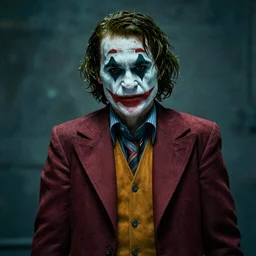 film still of Johnny Depp as The Joker in The Dark Knight, 4k