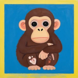 a beautiful painting lovely toy bored ape, by kusama yayoi award - winning art color screen printing