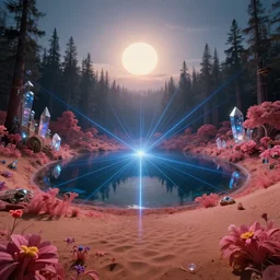 landscape by arne jacobsen, nature cosmic lake dramatic lighting magic realism fisheye desert laser bladerunner 2 0 4 9 forest otherworldly hyperrealism morning sun studio ghibli matte painting infrared tundra flowers steampunk at night crystal, archdaily, wallpaper, highly detailed, trending on artstation.