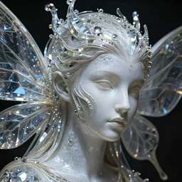 crystalline soul fairy, surreal, dramatic lighting, face, detailed, intricate, elegant, lithe, highly detailed, digital painting, artstation, concept art, smooth, sharp focus, illustration, art by Krenz Cushart and Artem Demura and alphonse mucha