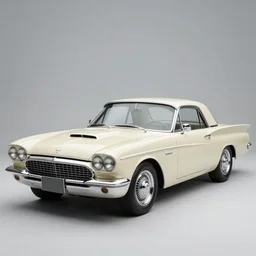 a spaceship shaped like a 1 9 6 2 ford thunderbird