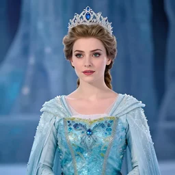 professional photograph of a real - life ice queen with ornate robes. extremely detailed. dslr. 5 0 mm 8 k