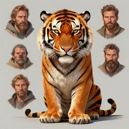 tony the tiger, very detailed featured in artstation, concept art by Greg Rutkowski, WLOP, Dan Mumford, Christophe Vacher