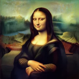 mona lisa in style of van gogh