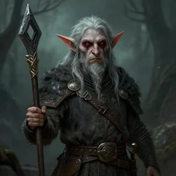 dorgon portrait as a dnd halfling character fantasy art. haunted,
