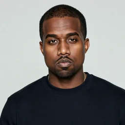 kanye west staring at the camera