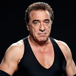 portrait of danny devito as a wrestler. photographic, photography
