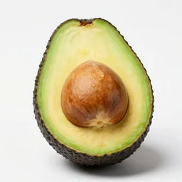 an avocado pit that looks like the head of bob ross