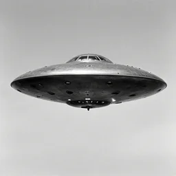 a picture of an ufo above navy in the war, black and white, 1 9 4 0's