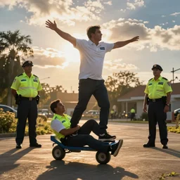 “Florida man tries to evade arrest by cartwheeling away from cops”