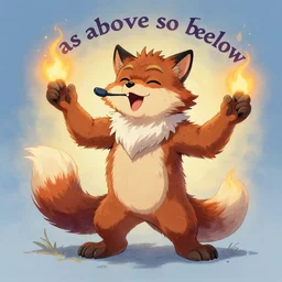 furry freaky creature sings a unique canto about'as above so below'being ignited by the spirit of haeckel and robert fludd, breakthrough is iminent, glory be to the magic within