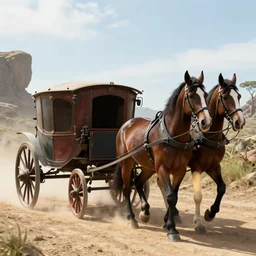 a horse carriage in the star wars movie