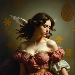 gal gadot as a jean - honore fragonard painting