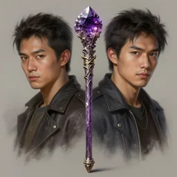 a detailed portrait of a shiny ametyst staff, by justin gerard and victo ngai, digital art, realistic painting, very detailed, fantasy, dnd, trending on artstation