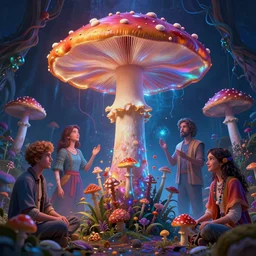 psilocybe mushroom entheogenic oracle entity encounter, intricate artwork masterpiece, majestic, cinematic lighting, psychedelic aesthetic, volumetric lighting, by josan gonzalez, edmund leighton, kilian eng, trending on cgsociety, octane render, 8 k