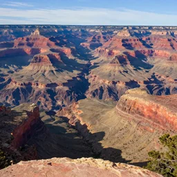 a spectacular view of the grand canyon in arizon. art by thomas moran, hyperrealism