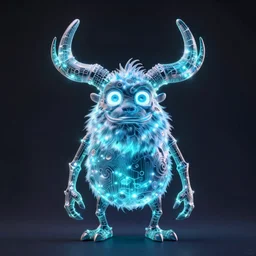 a two headed xanathar made of bioluminescence in the art style of monsters inc, crisp 8 k line art, digital painting, artstation, unreal engine, octane render, emissive lighting, concept art, matte, sharp focus, hyper realistic lighting, illustration, art by junto ito and takato yamamoto and philippe druillet